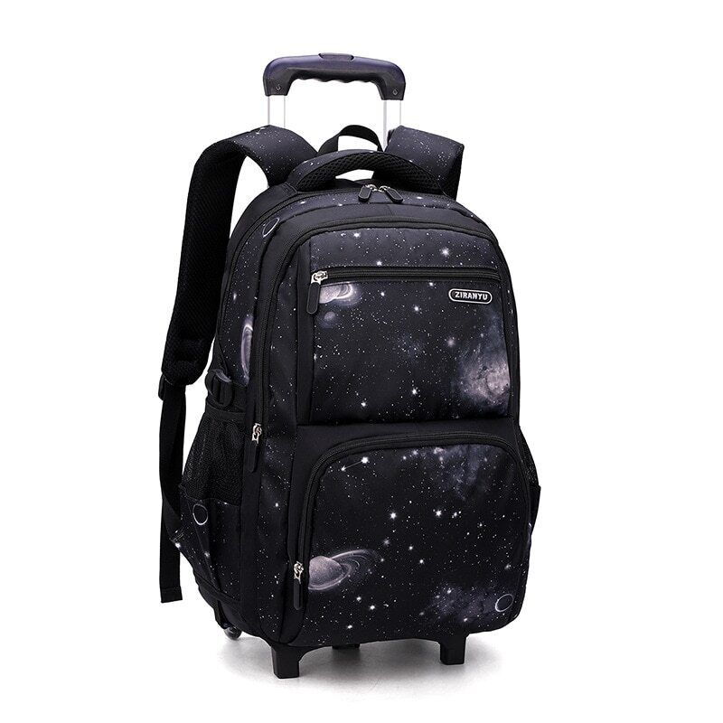 School Bag Wheels School Backpack Wheeled Bag Students Bags Boys Travel Luggage