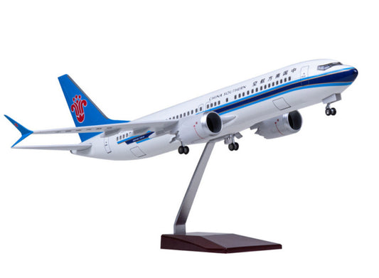 1:85 47CM China Southern BOEING 737 MAX Plane Landing gear Resin Aircraft Model