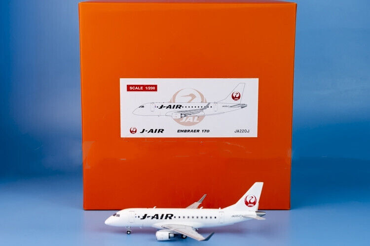 1:200 JC Wings J-AIR Embraer ERJ-170-100STD Passenger Airplane Diecast Model