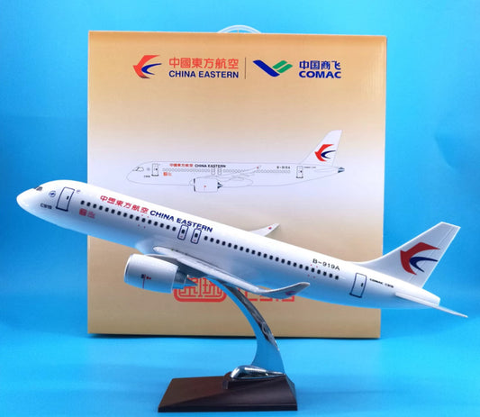 47CM CHINA EASTERN COMAC C919 B-919A Passenger Airplane Resin Aircraft Model