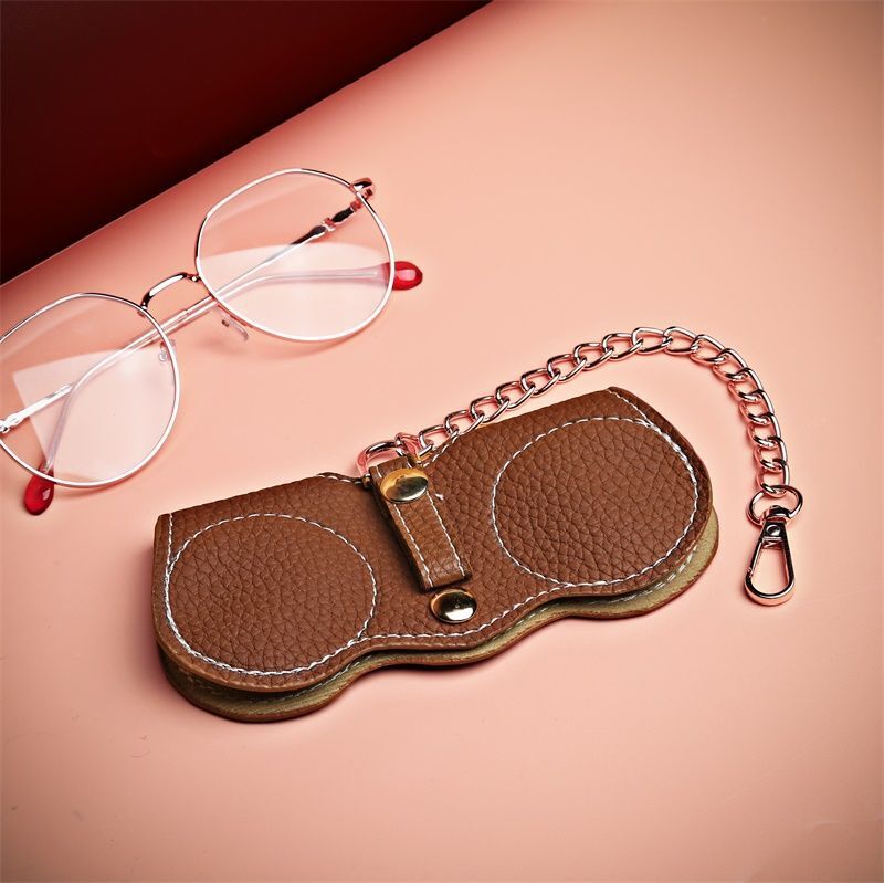 Vintage Glasses Case Luxury Eyewear Accessories Sunglasses Holder Bag 14.5*1*7CM