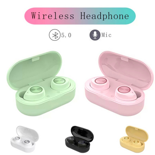 Bluetooth 5.1 Earbuds True Wireless Headphones Super Bass Waterproof Headset