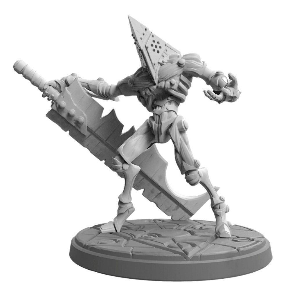 1/24 resin figure model Fantasy Triangle Head Warrior 3D Printing Unassembled