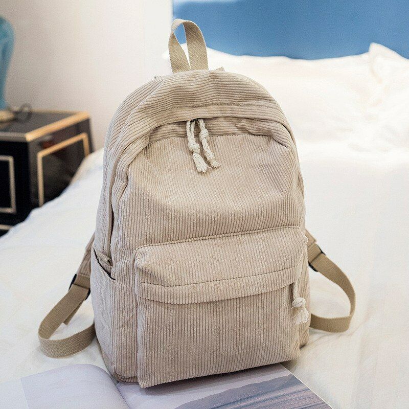 Lady Campus Student Rucksack Girl's Velour Backpack Schoolbag Knapsack Backpacks