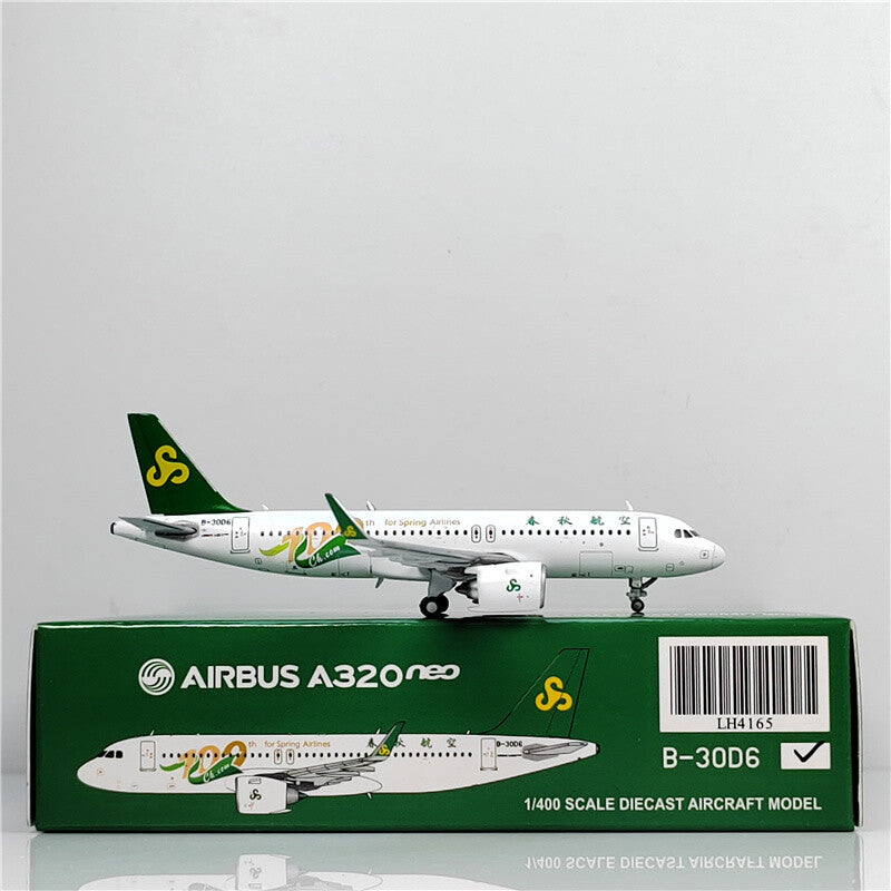 1:400 JC Wings SPRING AIRLINES AIRBUS A320neo Airplane Diecast Aircraft Model