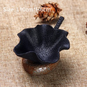 Chinese Tea Filtration Pottery Tea Filter With Holder Creative Leaf Shape China