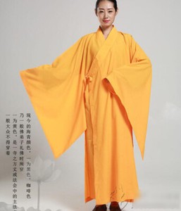 New Buddhist Monk Shaolin Kung Fu Suit Meditation Haiqing Robe Long Gown Dress