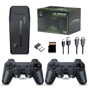GD10 Plus Game Stick Console 58,000 Games 4K HD Dual Wireless Controller N6