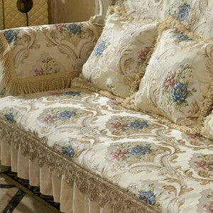 European High Density Lace Sofa Covers 2 3 Seater Slipcover Couch Protector Mat