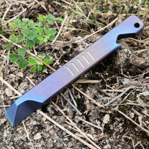 Titanium Pry Bar Crowbar Bottle Opener EDC Pocket Multi Tools Keychain Crowbar