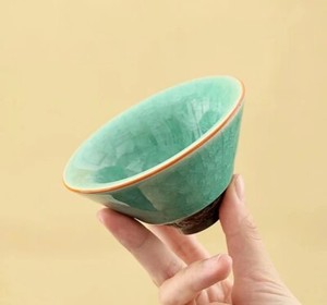 100ml Chinese Tea Cup Crackle Glaze Porcelain Cup Ruyao Craft Kungfu Tea Cup New