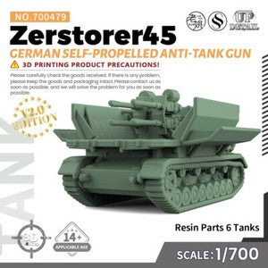 SS479 1/200/350/700 Model German Zerstorer45 Self-Propelled Anti-Tank Gun