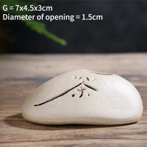 Buddhism Zen Chinese Style Mini Ceramic Vase Handicrafts Tea Ornaments Decor