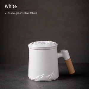 Creative Mountain Ceramic Tea Mug with Infuser