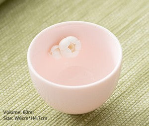 1PC Pink for Lady New Creative Floral Relief Porcelain Tea Cup Master Cup