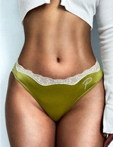 Sexy Womens Lace Silky Satin Briefs Knickers Lingerie Underwear Seamless Panties