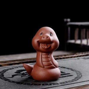 Yixing Zisha Ceramic Pottery Handmade Fengshui Zodiac 12 Animal Tea Pet Statue