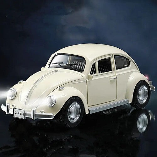 1:18 Beetle Alloy Classic Car Model Toy Car Simulation Hobby Car Sound Light