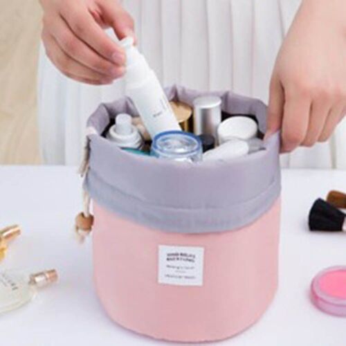 Round Cosmetic Bag Waterproof Beautiful Makeup Bag Travel Organizer Storage Bags