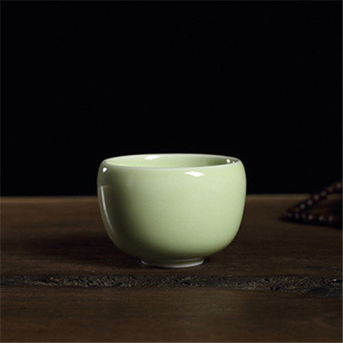 One Tea Cup Crackle Glaze Porcelain Cup Marked Longquan Celadon Cup Of Tea 85ml
