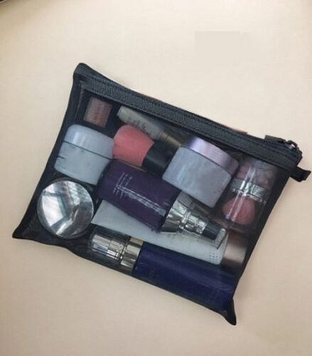 1PC Makeup Bags Cosmetics Mesh Pencil Case Brushes Lipstick Storage Brush Pouch