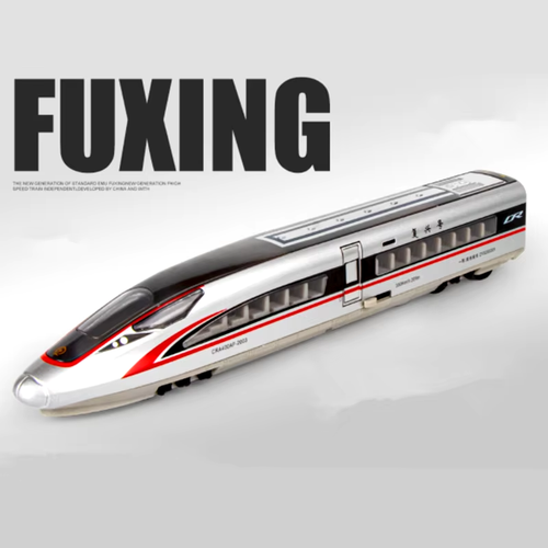 Alloy High-Speed Train Model Diecast Metal Toy Rail Electric High-Speed Train Me