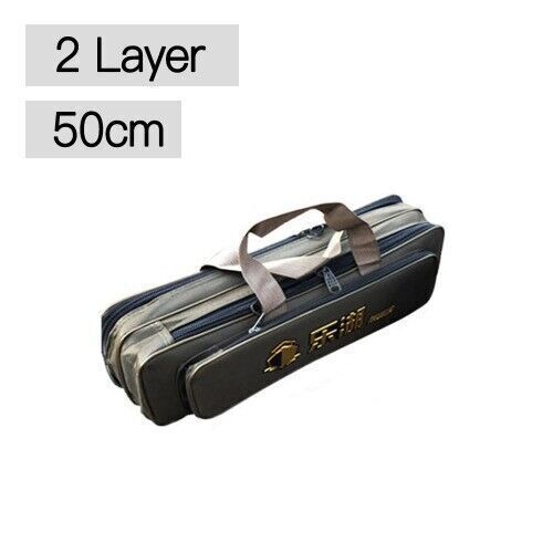 Portable 2/3 Layer Men's Fishing Bag Fish Rod Oxford Fishing Pole Tools Outdoor