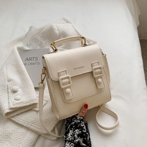 Women Leather Backpack Shoulder Bag Small School Bag