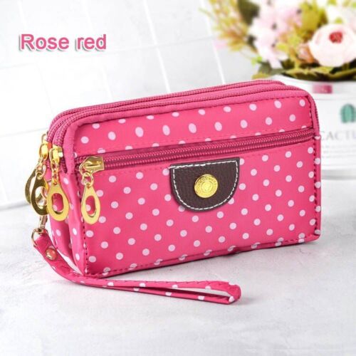 Fashion Women Wallets Small Handbags Canvas Zipper Clutch Coin Purse Pocket 1PC