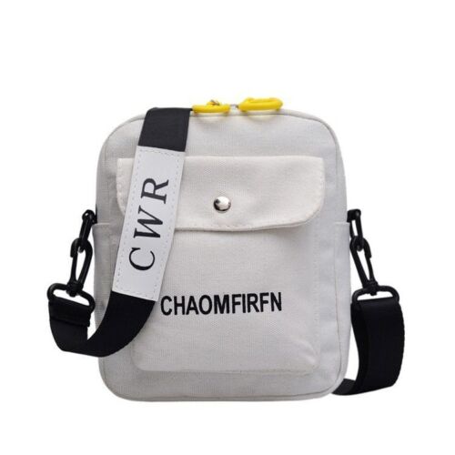 Shoulder Bag Pure Color Tote Outdoor Bag Canvas Handbag Zipper Messenger Bags