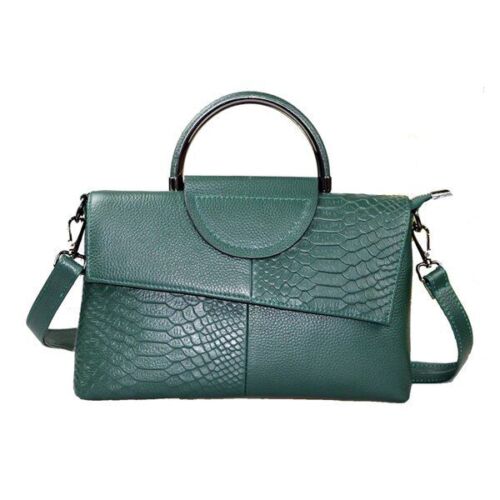 Crocodile Pattern Genuine Leather Crossbody Purse Small Shoulder Bag Handbag 1PC