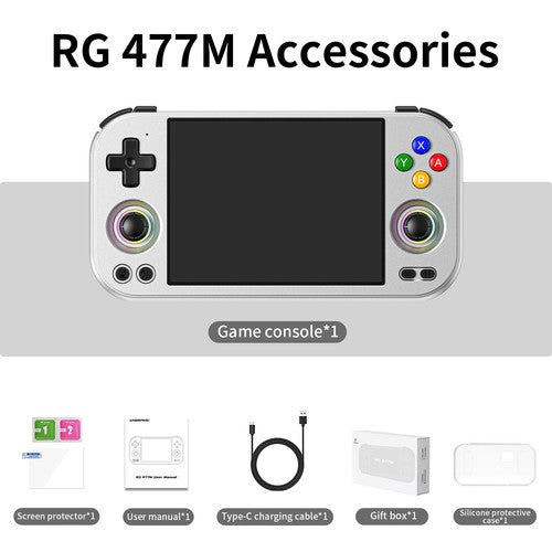 ANBERNIC RG 477M Retro Handheld Game Console Android 14 5300mAh RG477M Gifts 游戏机