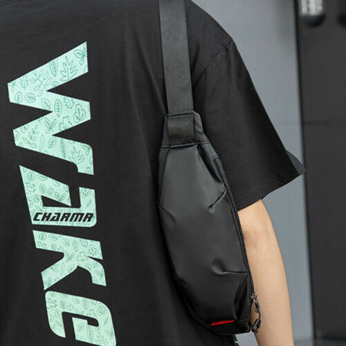 New Crossbody Sling Backpack for Men Oxford Waterproof Outdoor Daypack Waist Bag
