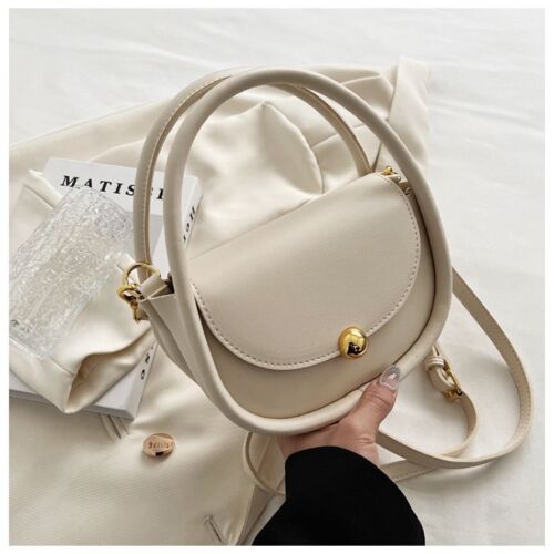 Shoulder Bags Leather Crossbody Bag Handbags Vintage Versatile 18*14*9 cm Black