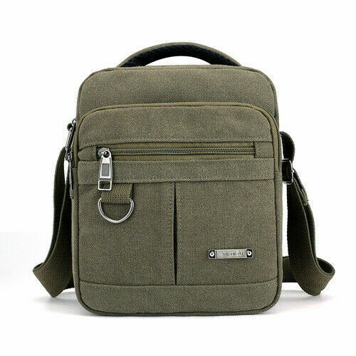 New Casual Canvas Shoulder Bag Men Messenger Bags Lightweight Small Travel Bag