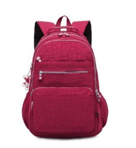 Backpack Anti-theft Waterproof School Bag Luxury Rucksack Nylon Purple/Pink/Blue