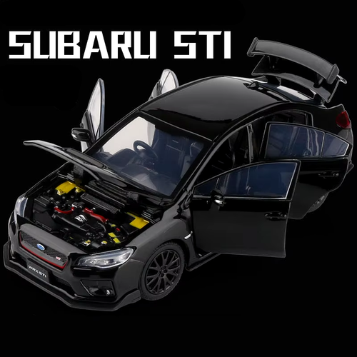 1/32 Subarus WRX STI Alloy Sports Car Model Diecast Simulation Metal Toy Race Ca