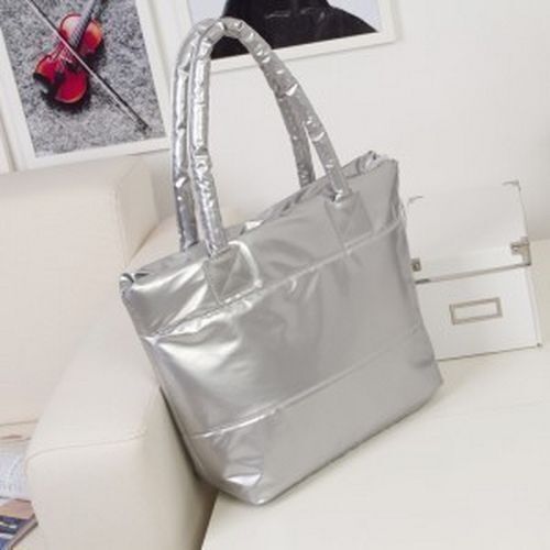 Black Cotton Purse Padded Handbag Fashion Shopping Bag 38*13*36 CM Cotton Pouch