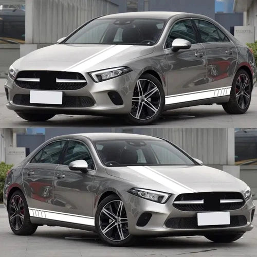 5Pcs Universal Racing Body Hood Stripes Decal Vinyl Stickers for Car SUV Truck