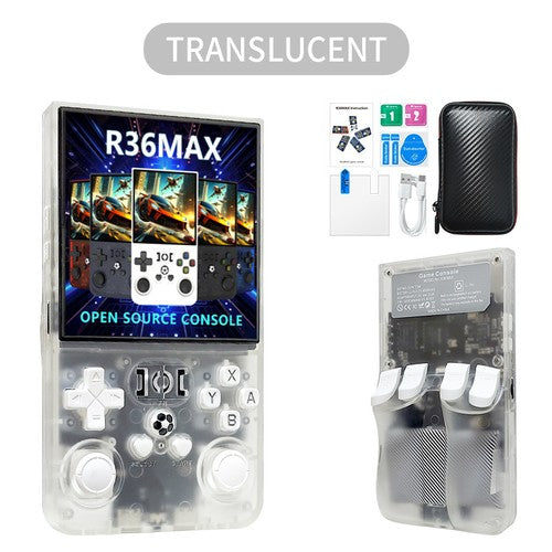 R36MAX Retro Handheld Retro Gaming Console, 4.0 Inch HD IPS Screen, 64GB 128GB