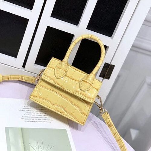 Small Square Bag Leather Handbag Crocodile Pattern Chain Shoulder Messenger Bags