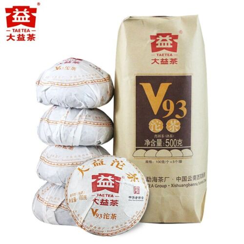 Dayi V93 Yunnan Menghai TAETEA Pu-erh Chinese Pu'er Tea Tuo Cha 2018 Ripe Puer