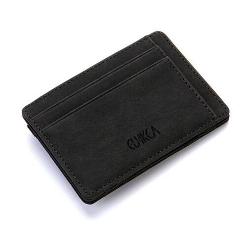 Mini Small Magic Wallets Zipper Coin Purse Pouch Ultra Thin Synthetic Leather