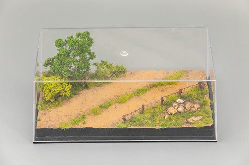 1: 72 Dirt Road Platform with Organic Glass Cover For Scene Model