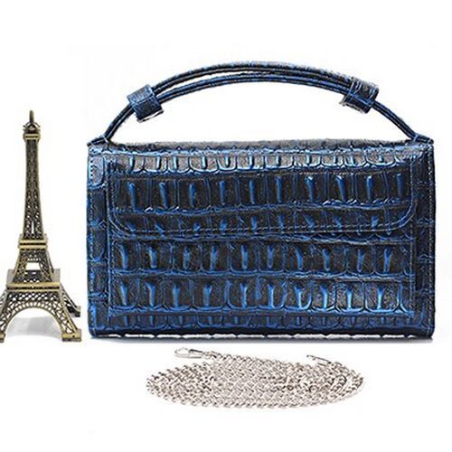 Leather Clutch Crossbody Bag Gold Luxury Serpentine Clutch Purse Messenger Bags