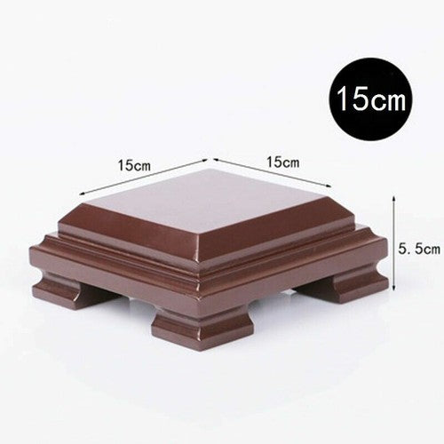 1pc Chinese Retro Wooden Display Stand Base Vase Teapot Pedestal Home Ornament