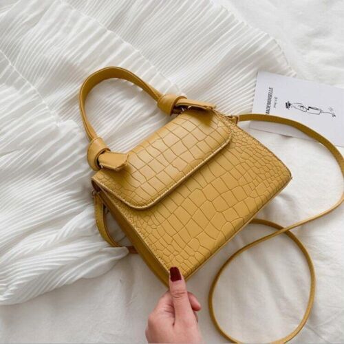 Leather Shoulder Bag Women Small Handbag Purse Flap Crossbody Bag Tote 20*17*8CM