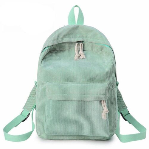 Soft Fabric Backpack Corduroy School Striped Traveling Velvet Bags 40*28*12 CM