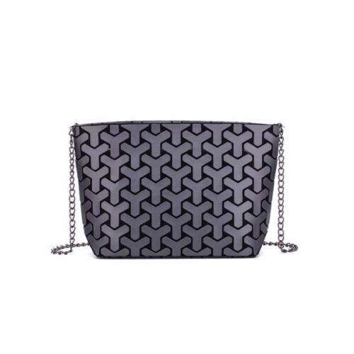 Chain Shoulder Bag Geometric Messenger Bags Plain Folding Crossbody Bags Clutch