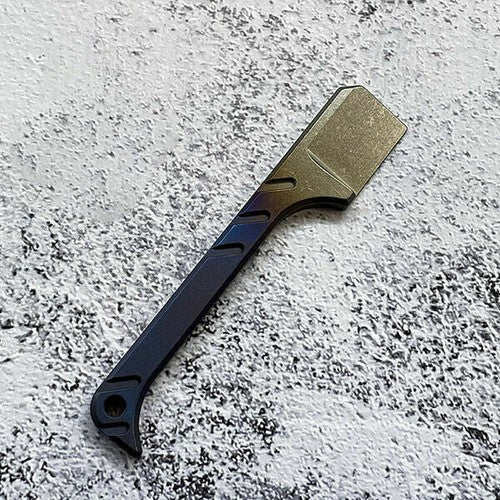 Titanium Crowbar Pry Bar Screwdriver Keychain Pendants EDC Multi-Function Tool